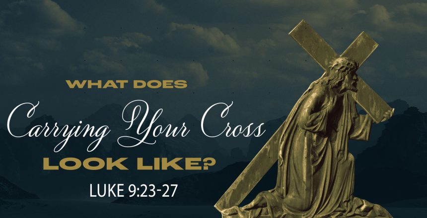 Carry Your Cross Duotone Mountains Jesus - CMG Template
